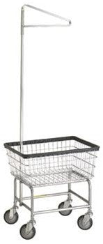 Coin Op Rack Cart Chrome Single Pole