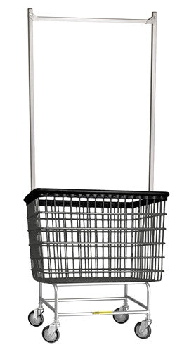 6 BUSHEL LAUNDRY CART W/ DOUBLE POLE