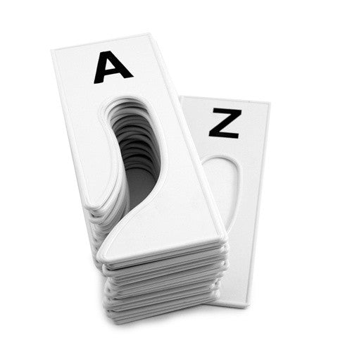 Rack Dividers, Rectangular. A To Z